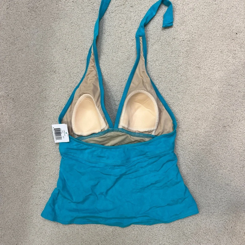 NWT Miraclesuit/Magicsuit Teal Halter Tankini Two Piece Swimsuit - Picture 5 of 12